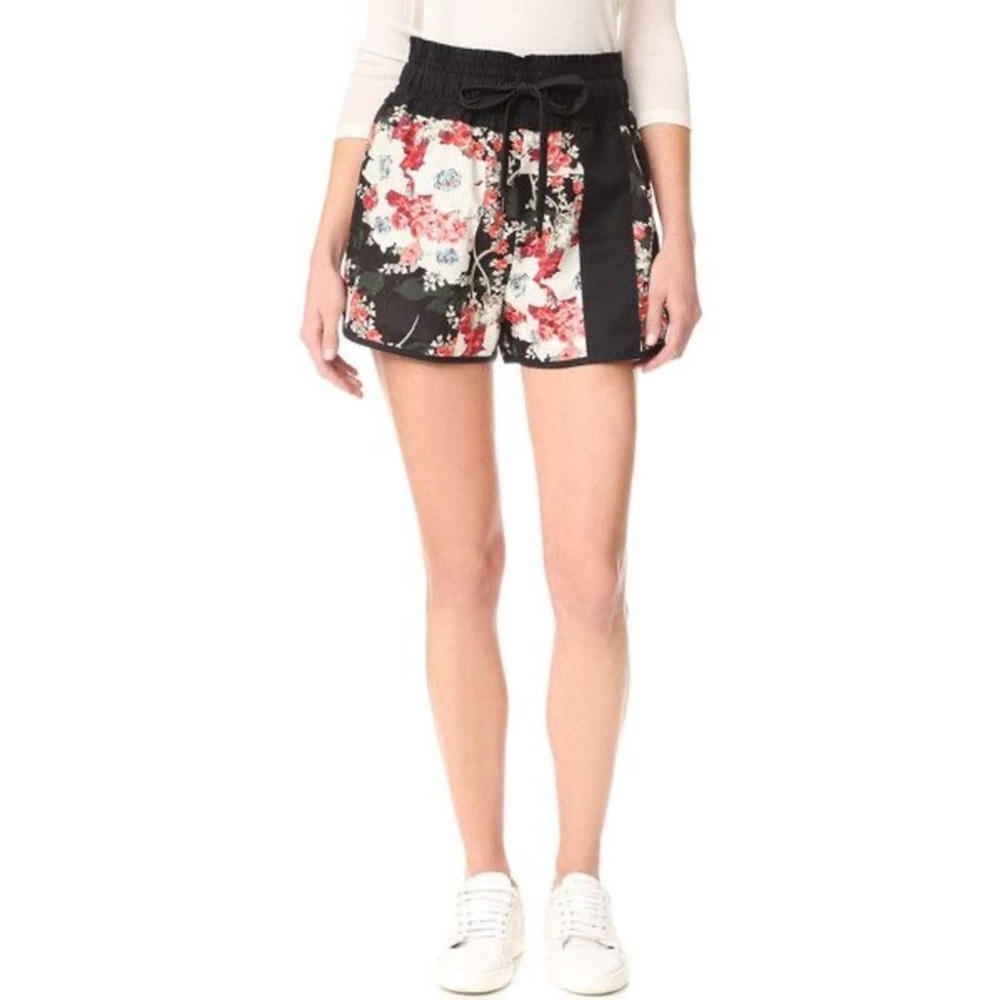 RAG & BONE FLORAL PRINT LENNOX FLORAL SHORTS SIZE XXS NWT SILK BLEND
